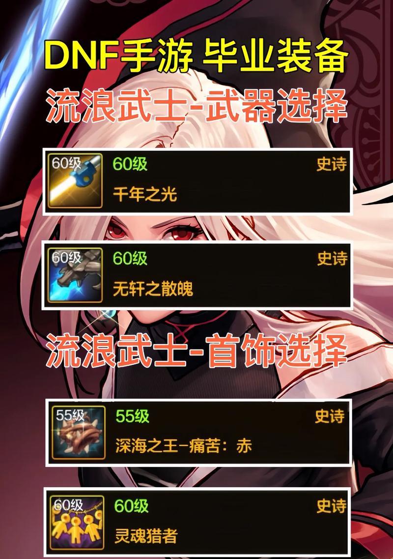 流浪者50级装备选择有哪些?如何搭配最佳装备组合?